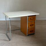 Bureau métal et bois vintage