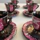 Service à Café /Thé en grès flammé / effets irisés - Atelier Vallauris