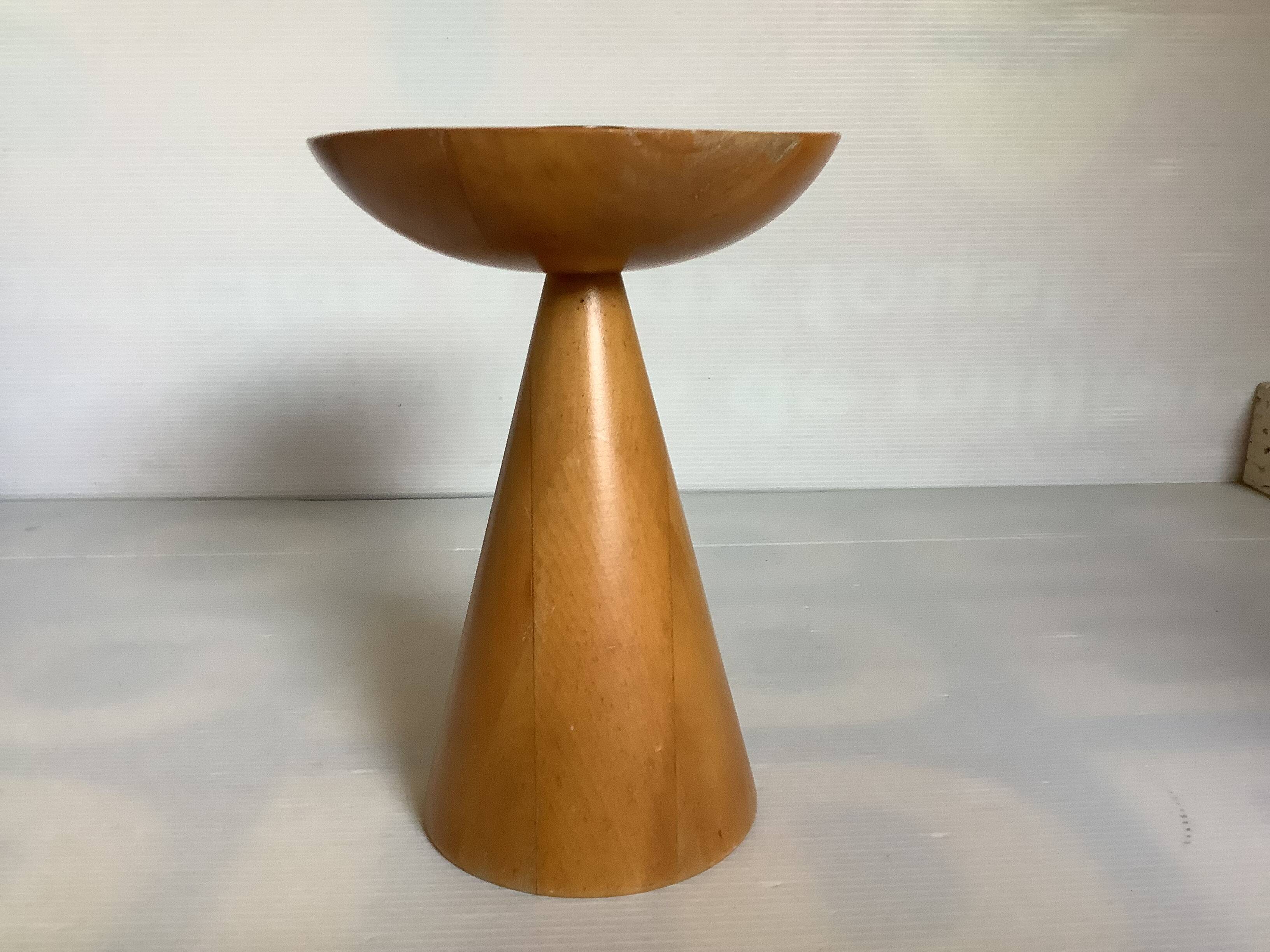 Scandinavian style wooden candle holder