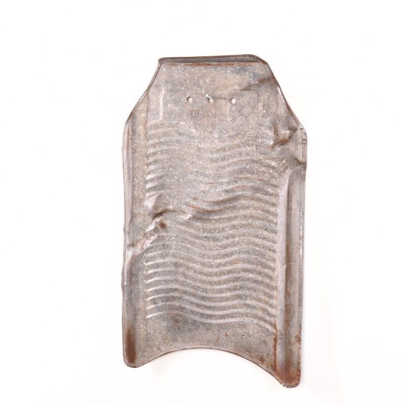 Vintage metallic wash board