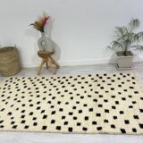 Handmade wool berber rug 276 x 157 cm
