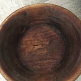 Crafted raw wood jatte