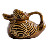 Vintage Sarreguemines duck pitcher