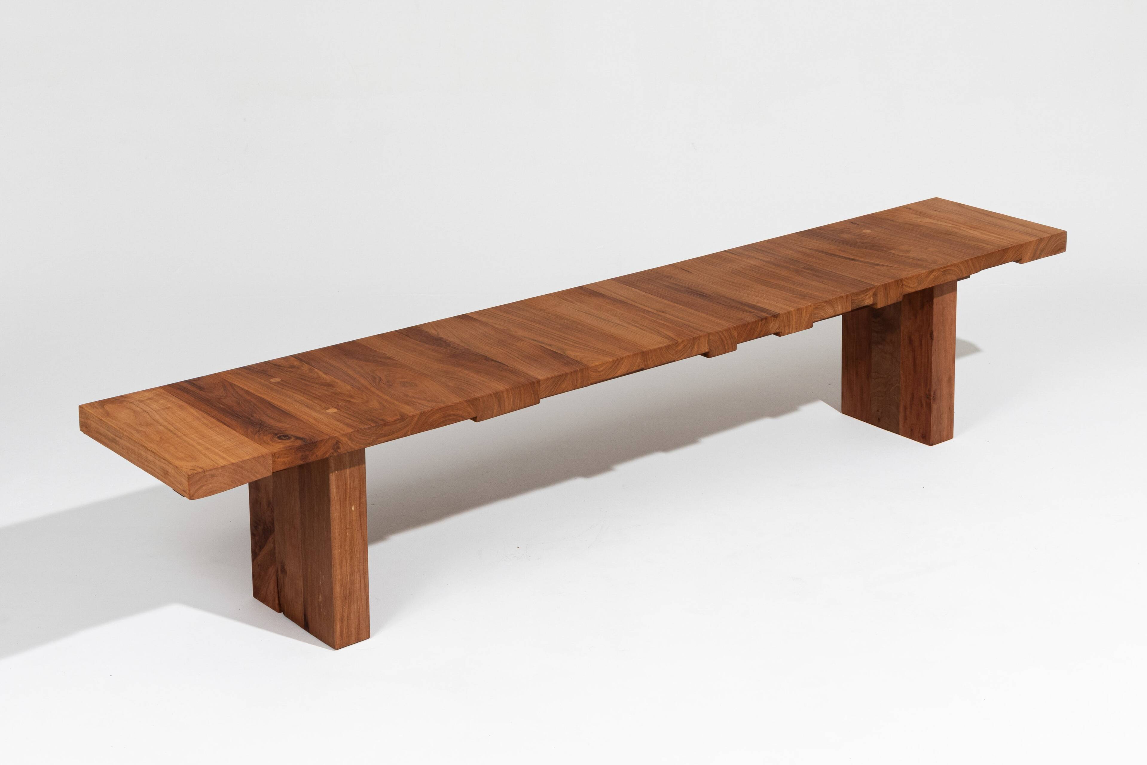 Large wooden bench