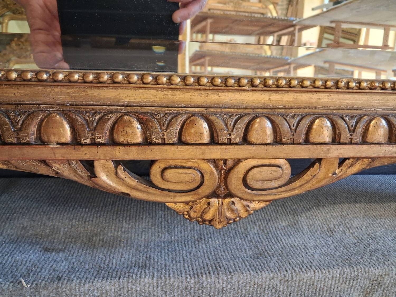 Napoleon III period mirror 1.79m x 1.09m