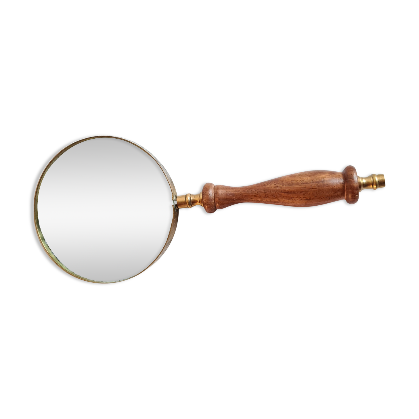 Loupé old wood and brass