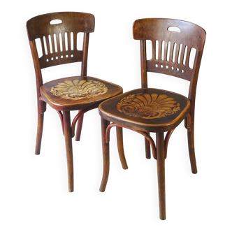 2 KOHN Bistrot chairs by Thonet 1925
