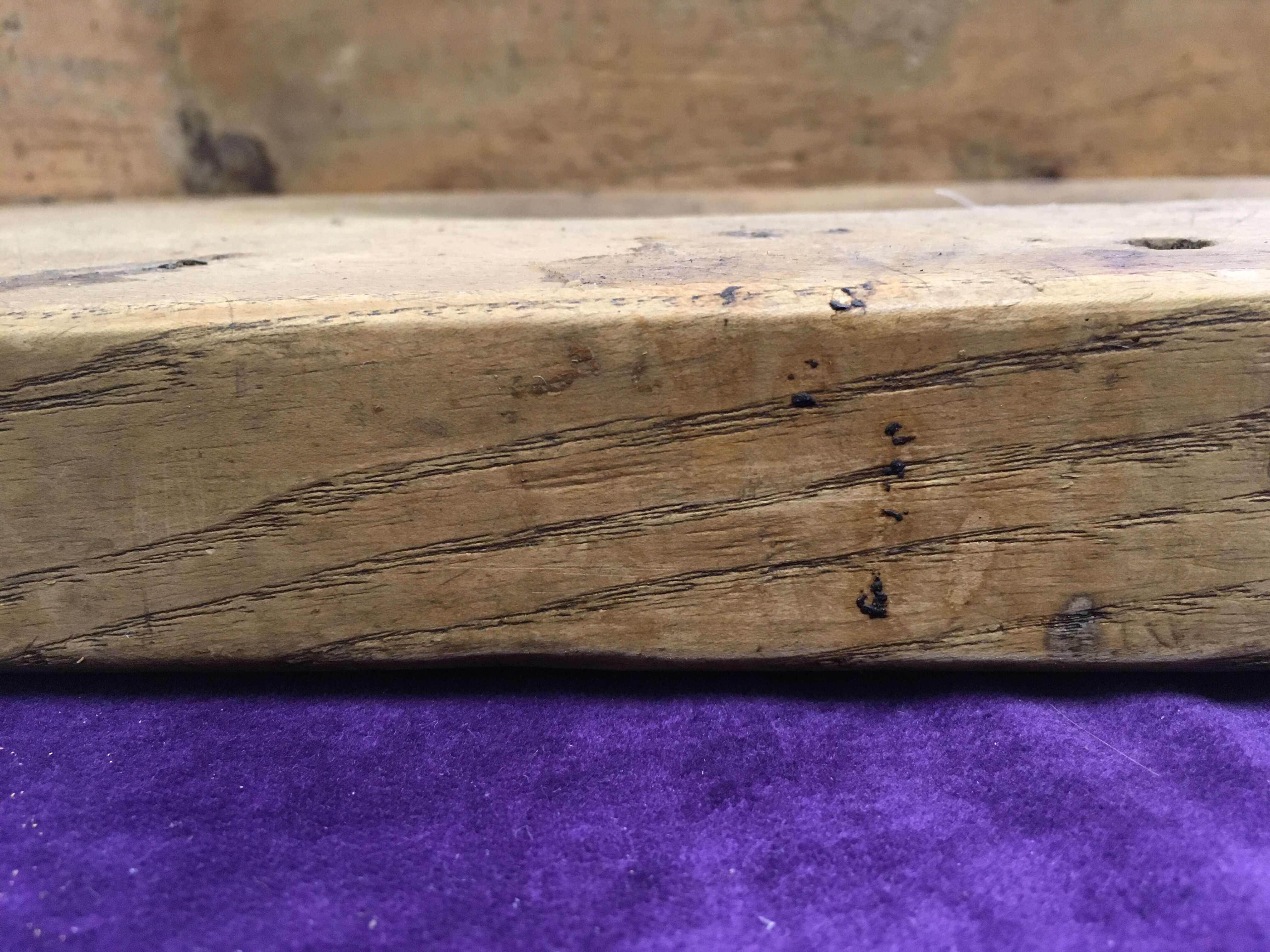 Butcher's log tray old grocery store