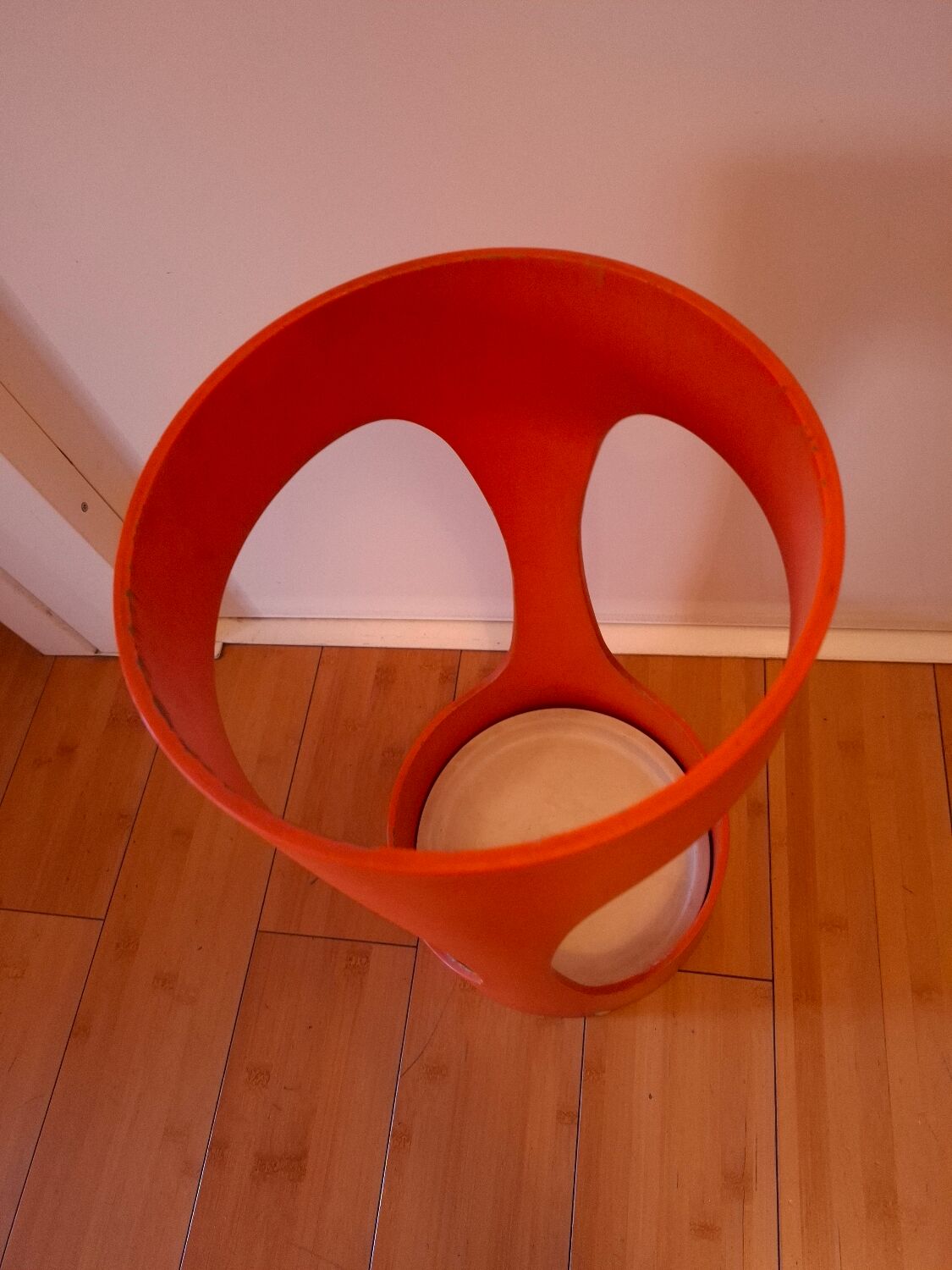 Vintage 70's wooden umbrella stand