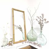 Rectangular vintage bamboo mirror 1m by 45cm