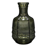 Vintage Czechoslovak Green Glass Carafe with Matching Tumbler