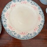 Set of 7 Longwy Art Nouveau plates