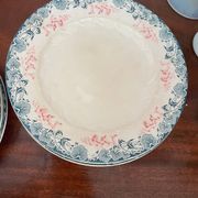 Lot de 7 assiettes Longwy Art nouveau