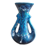 Soliflore en grès bleu