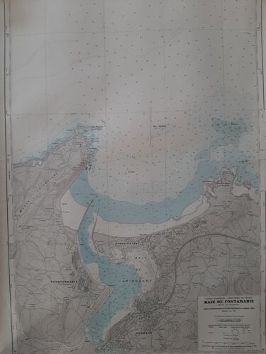 Carte Marine de la baie de Hendaye