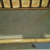 Rattan serving table