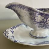 Purple Sarreguemines sauceboat Jardinière model staples