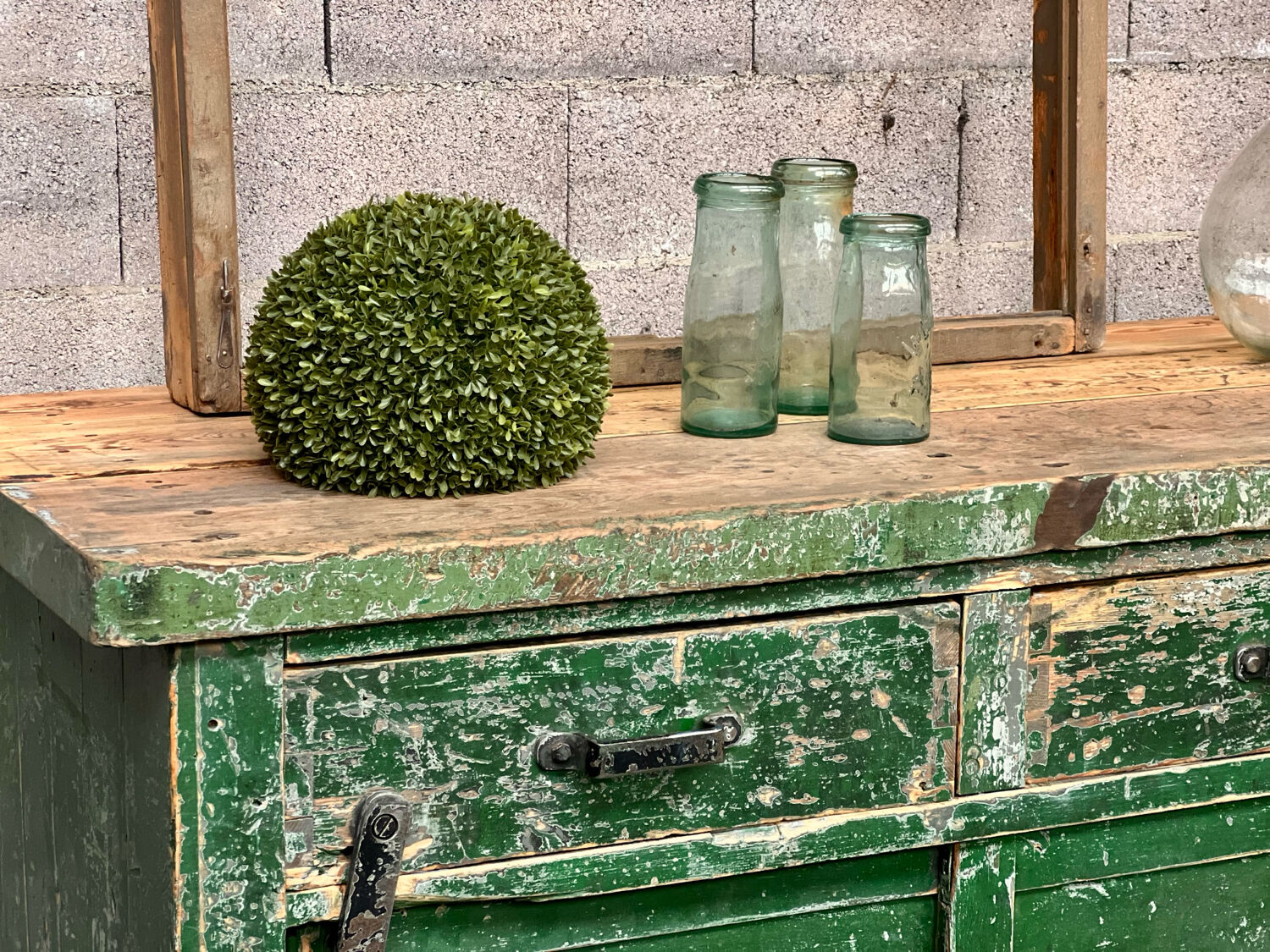 Old industrial workbench