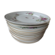 12 Plates pattern flowers in Limoges porcelain