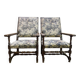 Pair of Louis XIII style armchairs