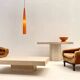 Travertine console 1960's Italy