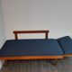 Daybed teck blue fabric Ingmar Relling by Ekornes vintage scandinavian