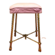 Golden Brass Style Rope Stool