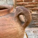 Terracotta pot vase