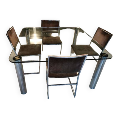 Quatre chaises Marco zanuso années 70