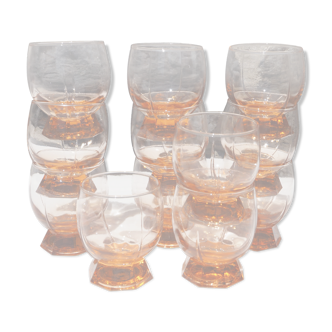 Set of 12 Rosaline glasses