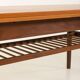 Table élévatrice vintage en teck, attribuée à Kai Kristiansen, années 1960