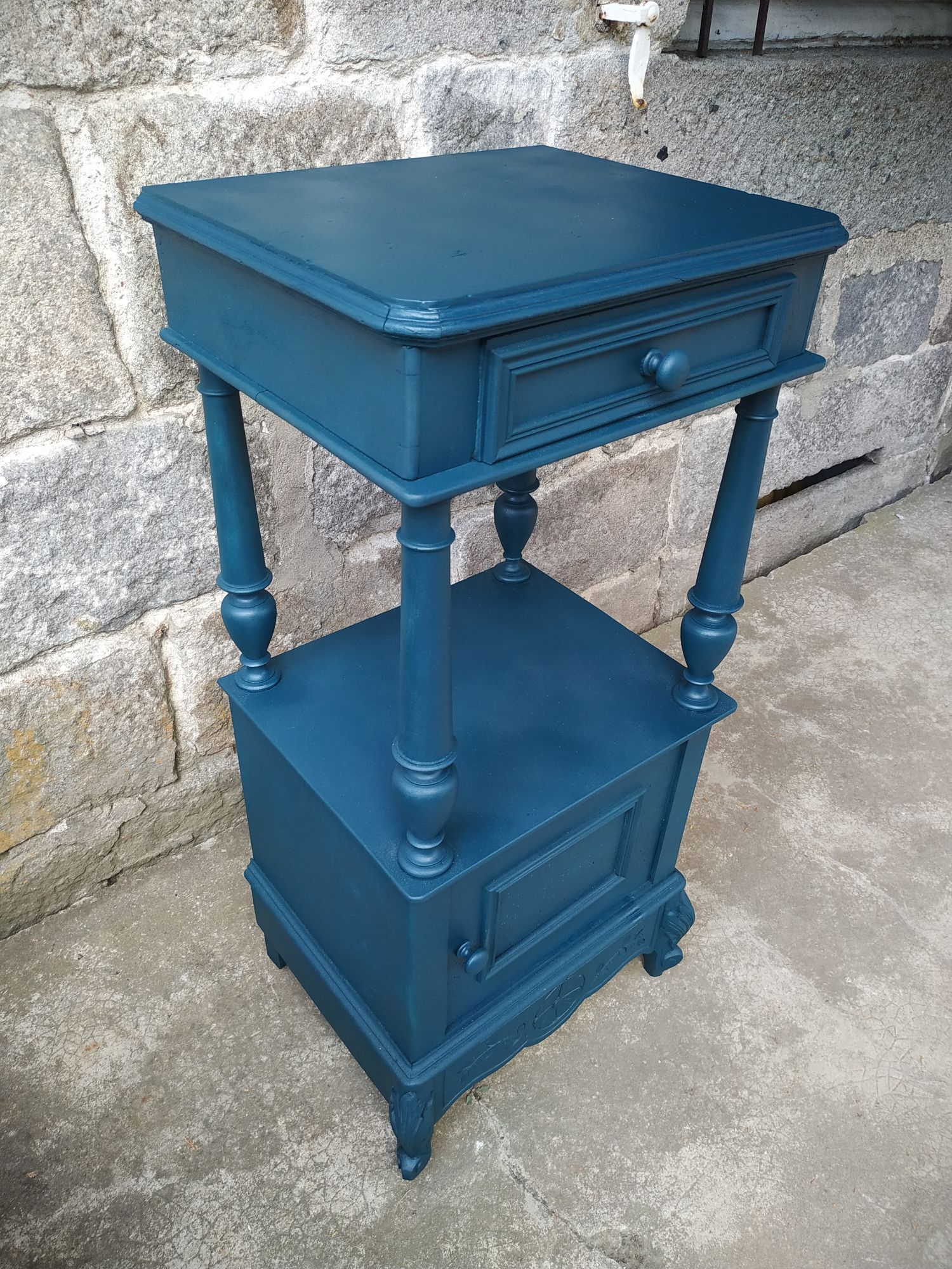 Old painted extra furniture bedside table