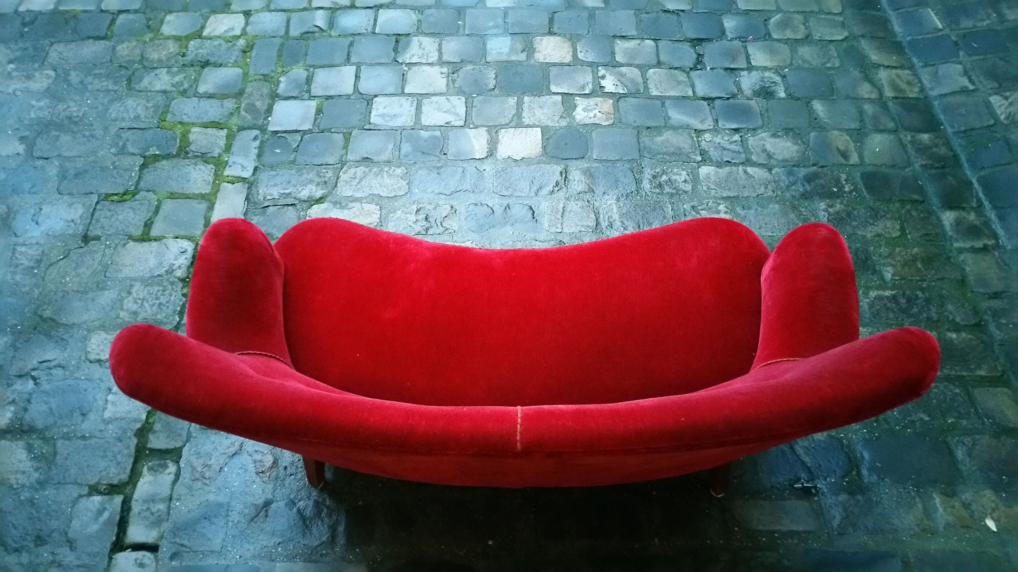 Vintage sofa Swedish year 40/50 wing arc curved Carl Malmsten