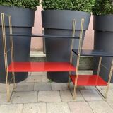 60's black and red String shelf