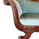 Fauteuil baroque vintage vert d'eau / Biedermeier / canapé
