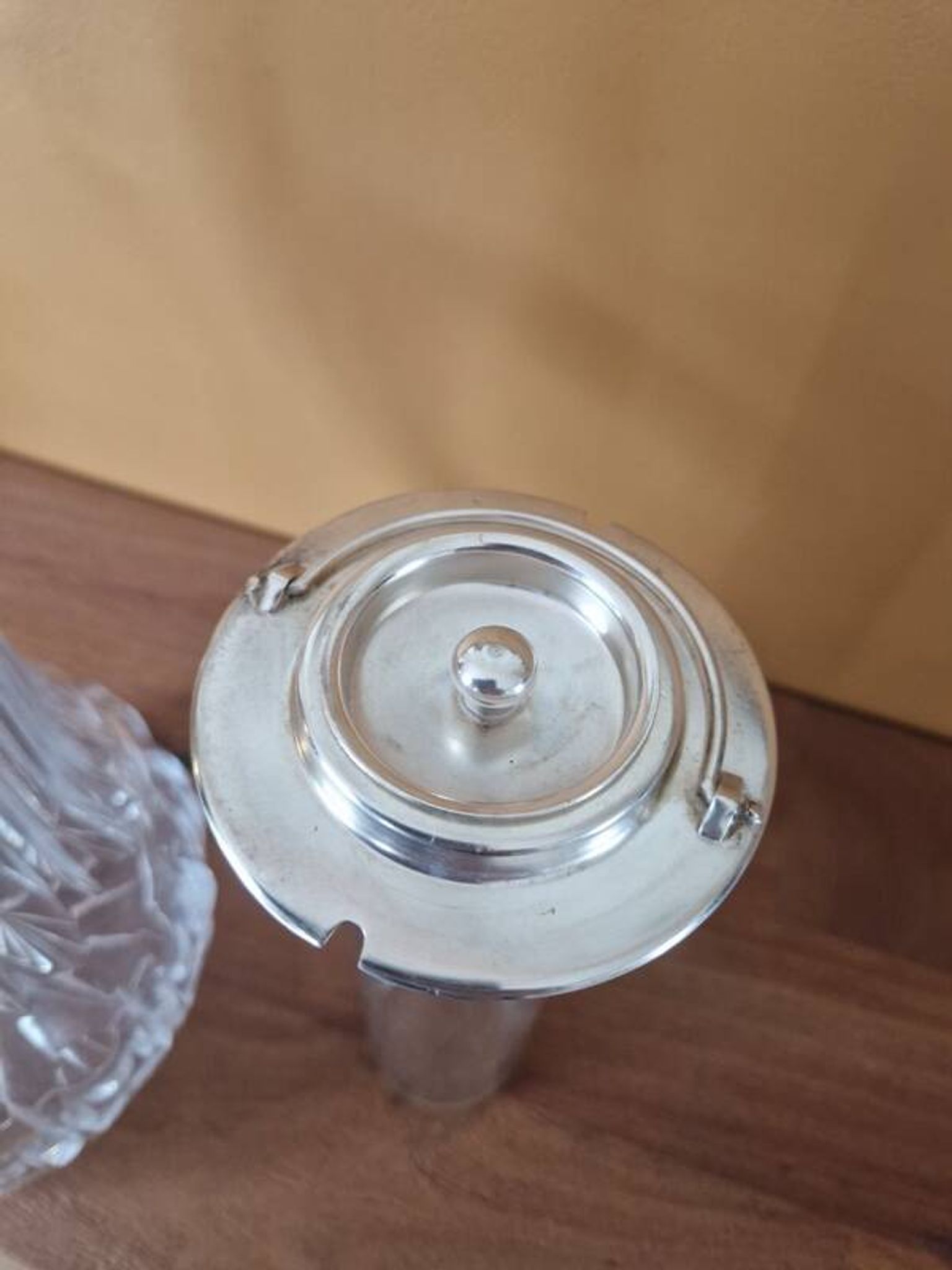 Jug for orangeade with crystal cooler, Hans Knabel, Esslingen.