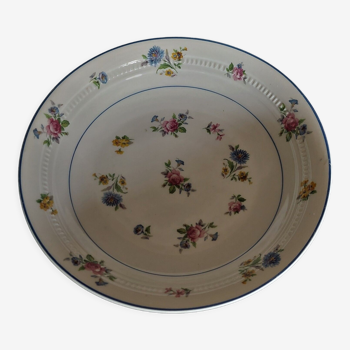 Hollow round serving dish porcelain Limoges Michelaud Lucien 1908