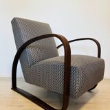 Fully restored Vintage Armchair by Jindrich Halabala model H-70 from Czechoslovakia 1950’s