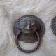 Paire de heurtoirs de porte bronze asiatique
