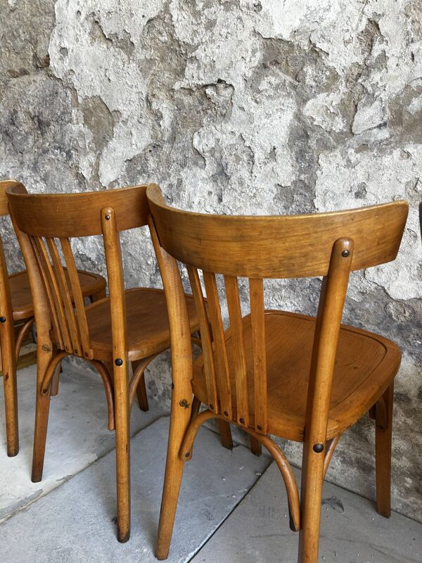 8 Chaise bistrot Stella par Luterma circa 50's