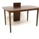 Table de salle à manger scandinave extensible en noyer, Suède, 1960