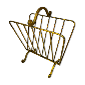 Porte revue métal doré