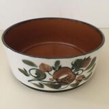 Porcelain salad bowl/vegetable bowl stamped Boch la Louvière, Belgium, Argenteuil model (1970s)