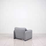 „Maralunga“ leather lounge chair by Vico Magistretti for Cassina, Italy