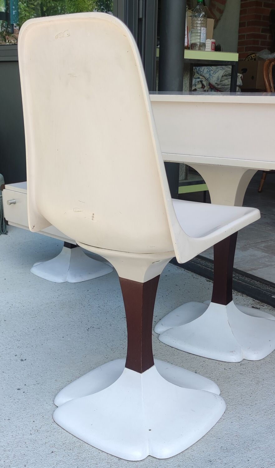 Dressing table, chair, 2 design bedside tables