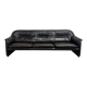 Black leather De Sede DS16 sofa, 1970s