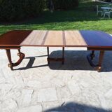 Solid mahogany extendable table