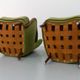 Danish art deco green velvet lounge chairs, 1940s. set of 2