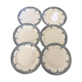 Together six dinner plates St Amand & Hamage Atlantic collection.
