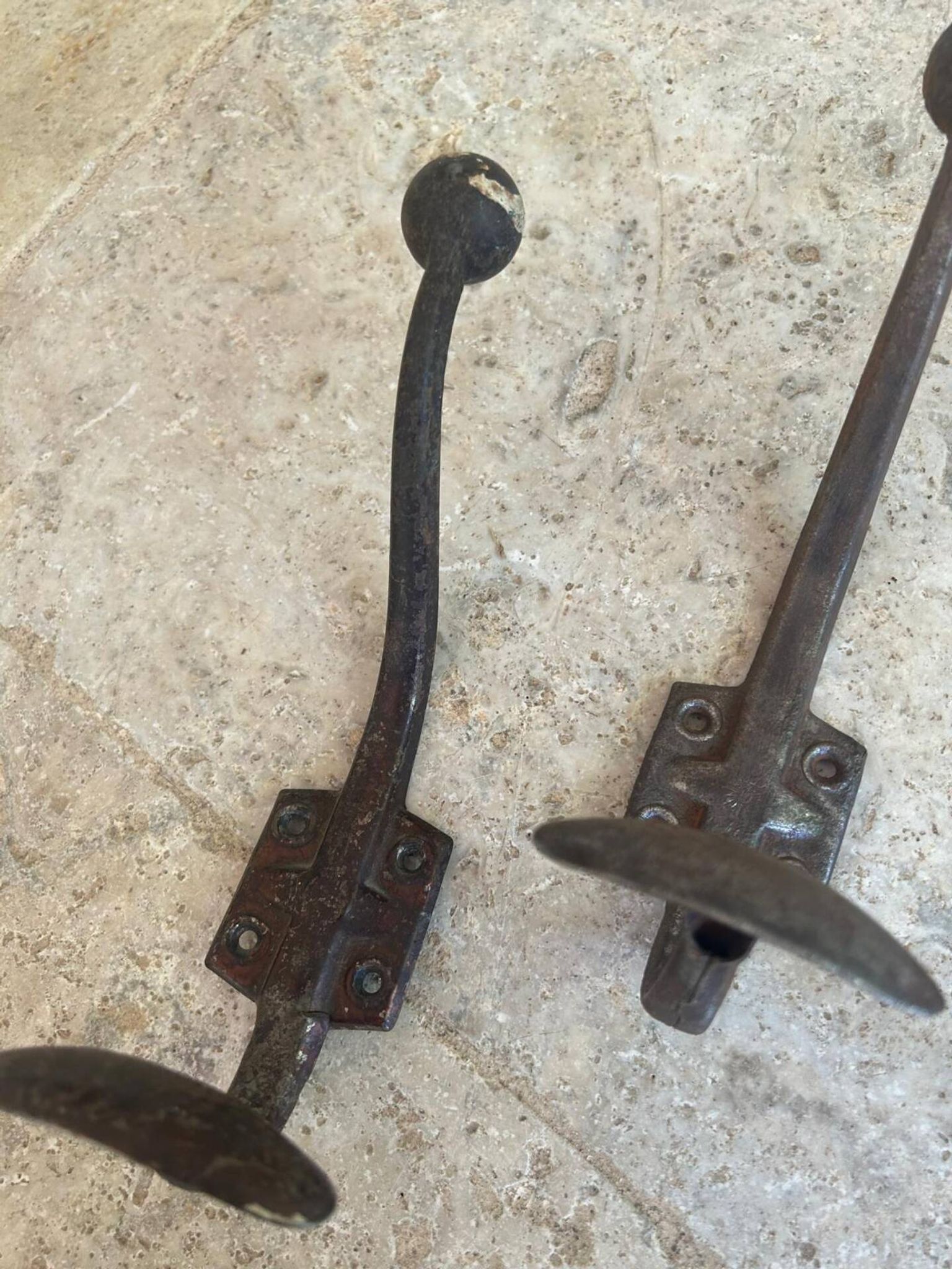 Set of 3 vintage wall hooks